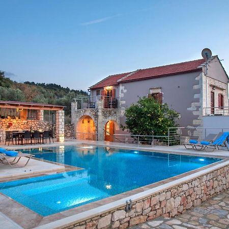 Cretan Lux Villa Heated Pool Gavalochori Exterior foto
