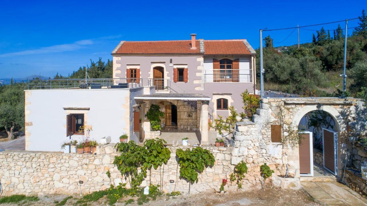 Cretan Lux Villa Heated Pool Gavalochori Exterior foto