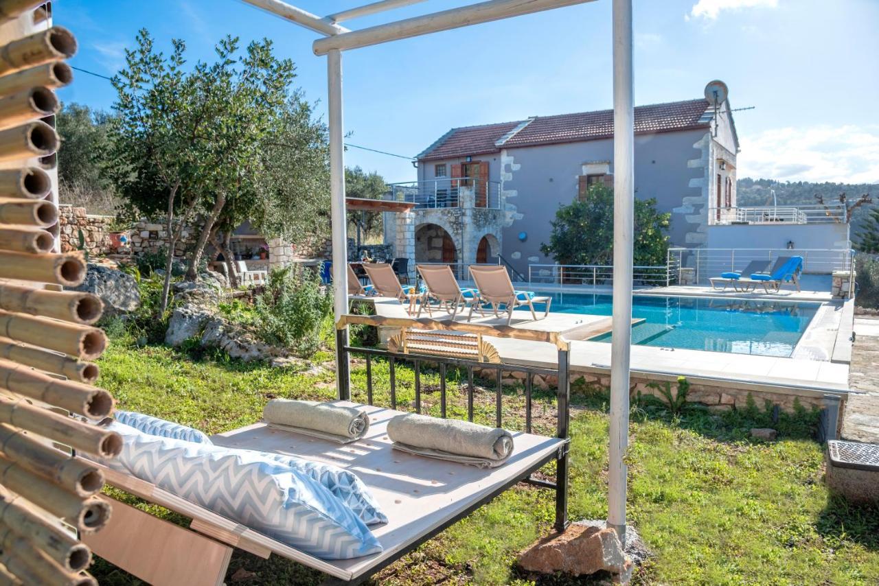 Cretan Lux Villa Heated Pool Gavalochori Exterior foto