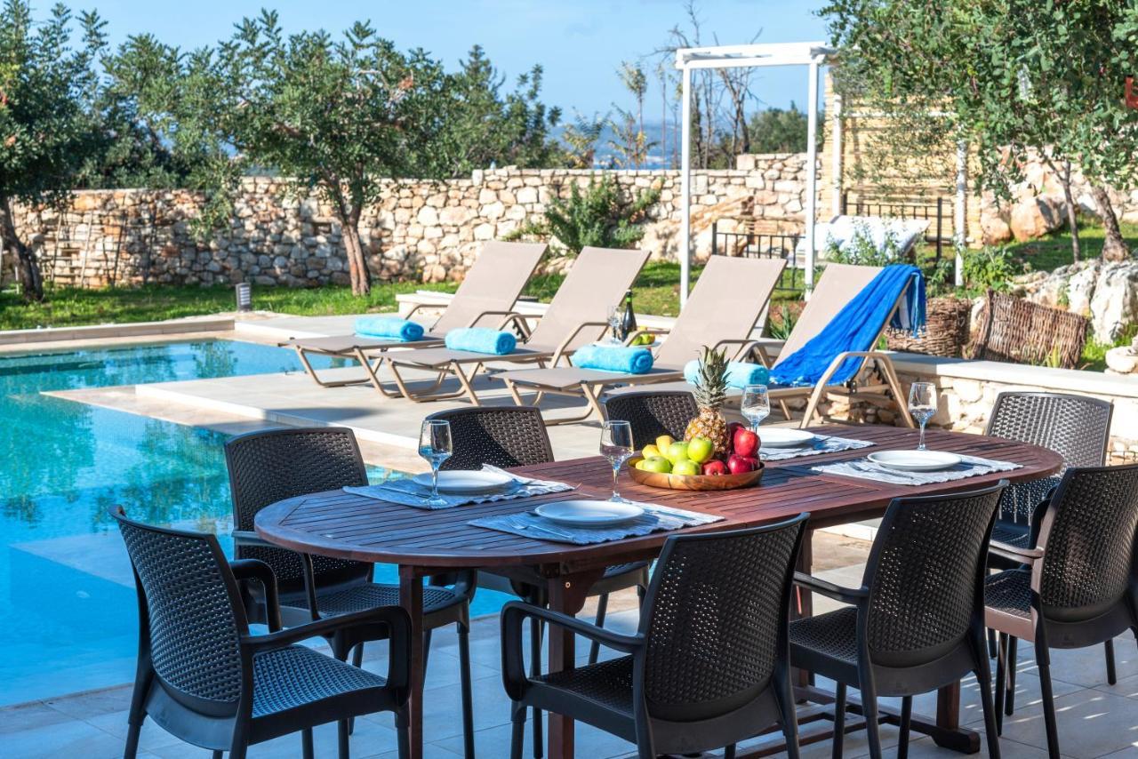 Cretan Lux Villa Heated Pool Gavalochori Exterior foto