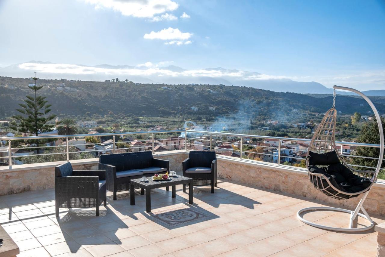 Cretan Lux Villa Heated Pool Gavalochori Exterior foto