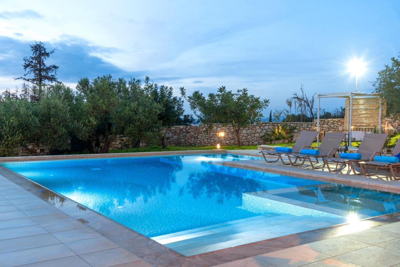 Cretan Lux Villa Heated Pool Gavalochori Exterior foto